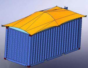 Container roof cover